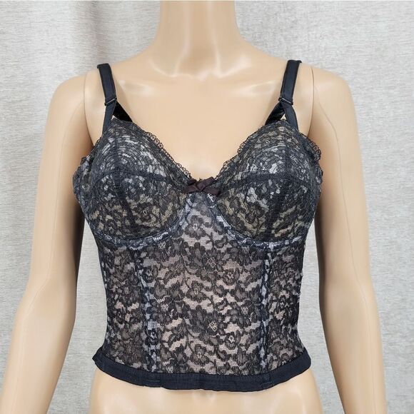 Hollywood Maxwell Definitely Yours V-Ette 40s 50s Whirlpool Corset Bra 32B RARE - Picture 1 of 16